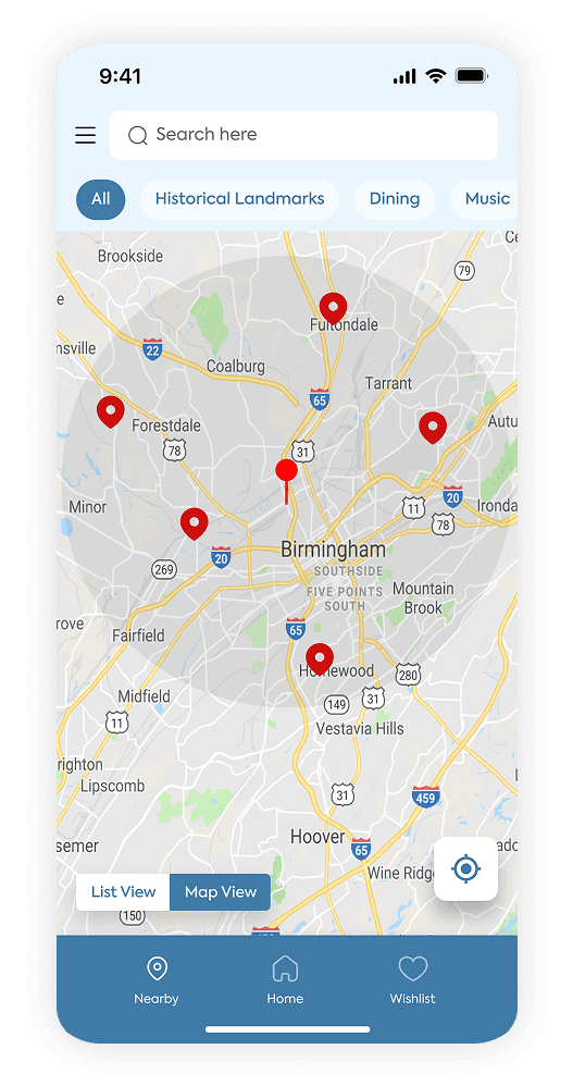 nashville wireframes mockup