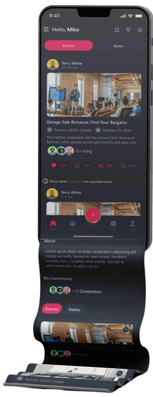 Flutter app development company showcasing cross-platform mobile UI with responsive widgets