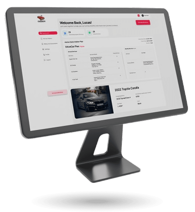 Analytics dashboard mockup showcasing a software development agency’s focus on marketing and performance tools.