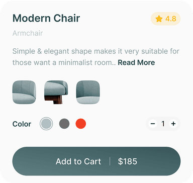 ecommerce-chair-card