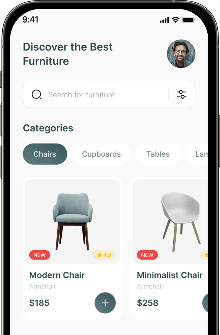 mobile screen mockup