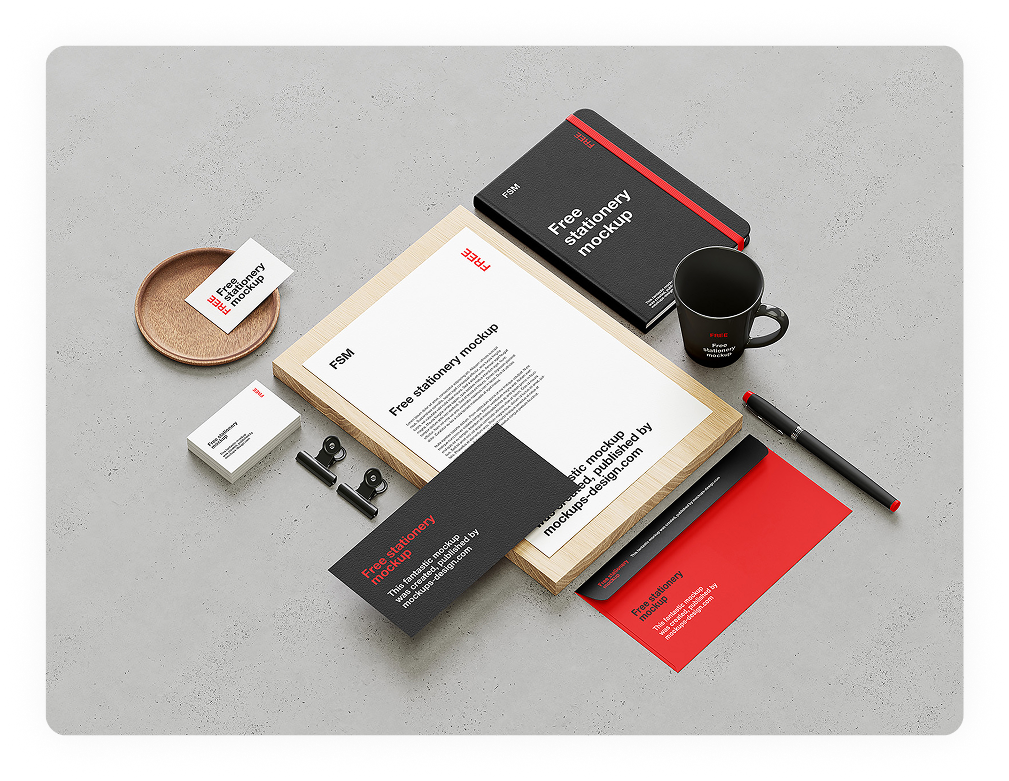 Brand identity design services dashboard displaying logo concepts and visual style guidelines