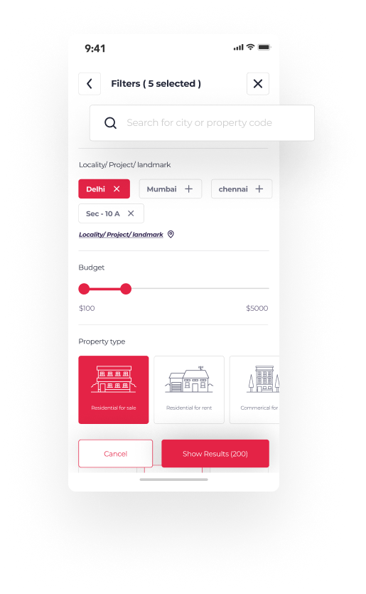 Custom software development mobile mockup showing app wireframes and prototype testing interface
